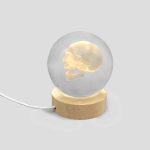 گوی کریستالی طرح جمجمه SkullGlow Crystal