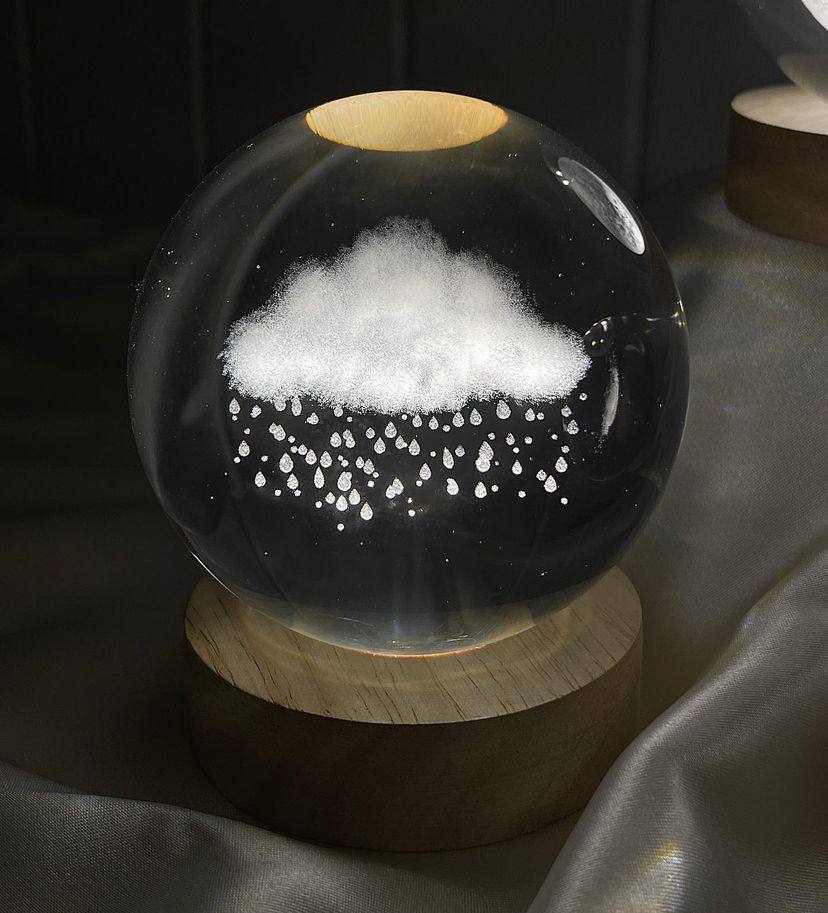 گوی کریستالی ابر بارانی