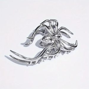 گیره مو استیل طرح عنکبوت