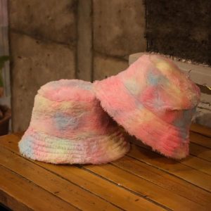 کلاه کپ تدی رنگین‌کمانی