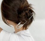 گیره مو و کانزاشی فلزی طرح سنجاق قفلی بزرگ پینترستی-فروشگاه اکسسوری صابی استور