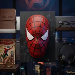 بک گراند دیوارکوب مجسمه اسپایدرمن Spider-Man--فروشگاه اکسسوری صابی استور